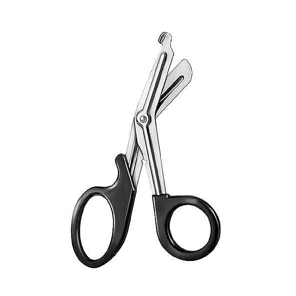 Bandage Scissors black plastic ring with autodavab